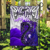 Custom Personalised Manaia Maori Flag Fern Aotearoa Purple Waves LT13 - Wonder Print Shop
