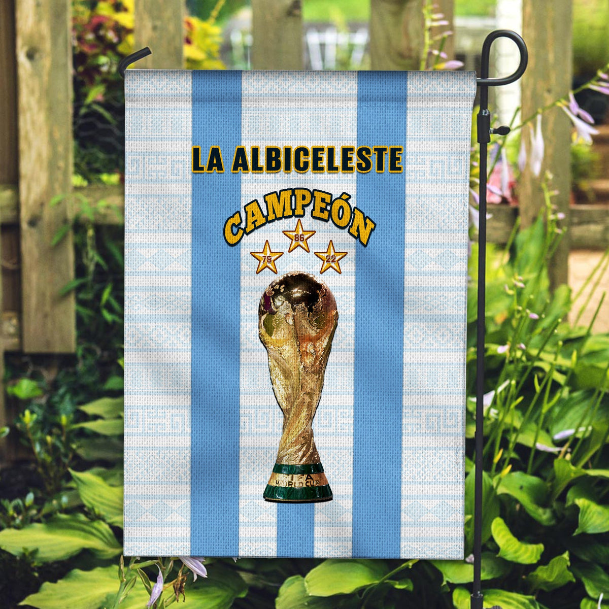Argentina Football Flag World Cup La Albiceleste 3rd Champions Proud Ver.02 - Wonder Print Shop