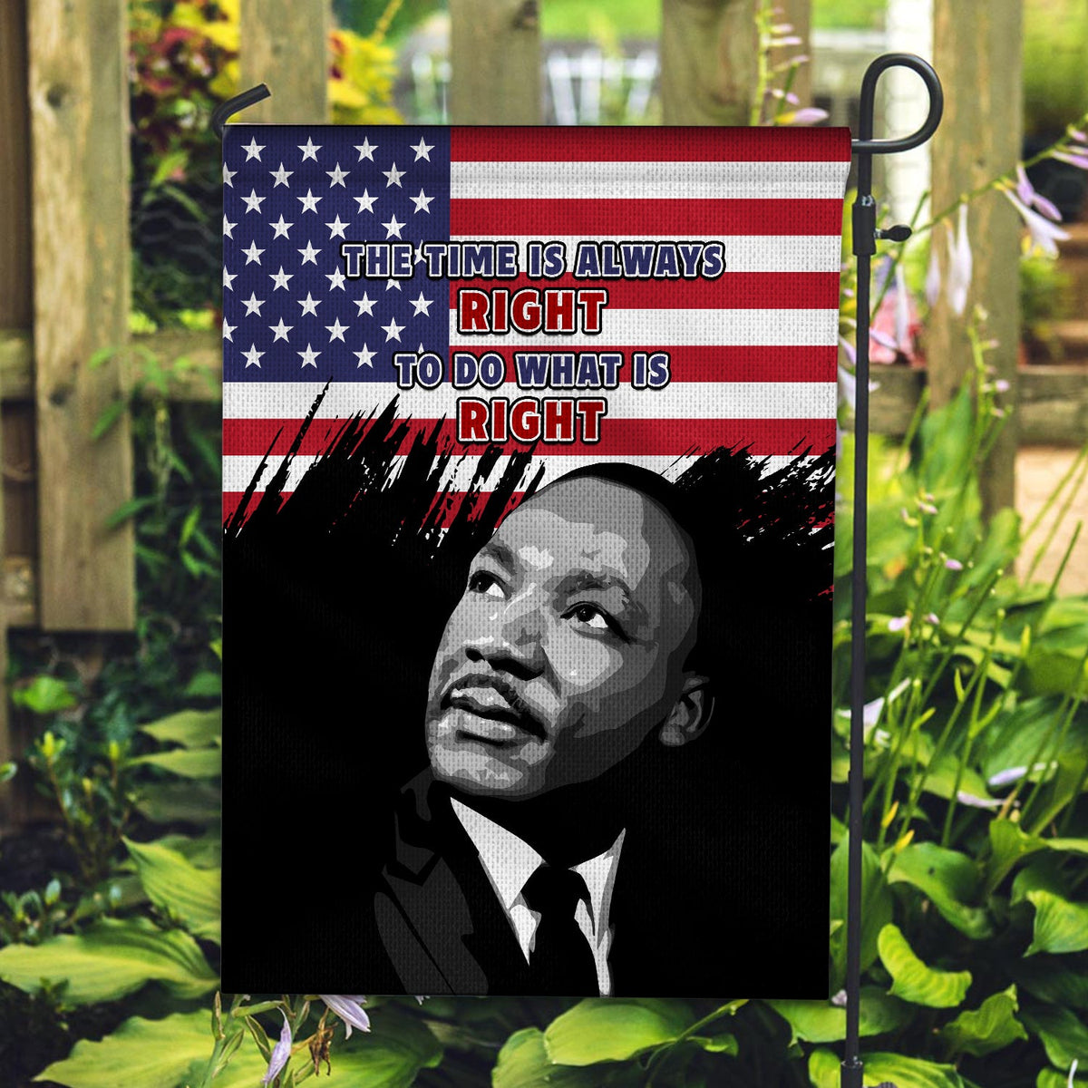 United States Happy MLK Day Flag United States Happy MLK Day Flag Grunge Style Ver.02 - Wonder Print Shop