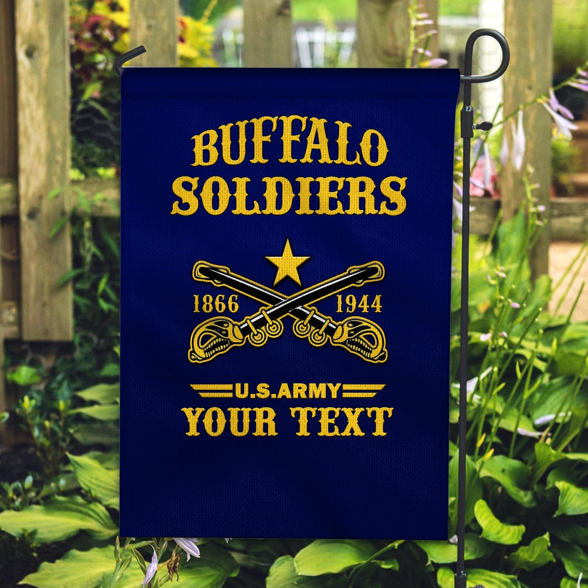 (Custom Personalised) Buffalo Soldiers Flag BSMC United States Army Simple Style Ver.2 - Wonder Print Shop