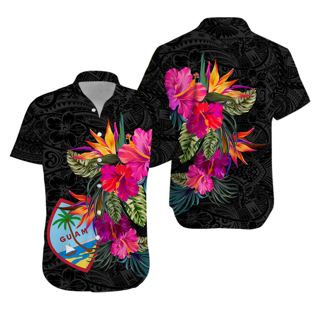 Guam Hibiscus Polynesian Tribal Matching Hawaiian Shirt And Dress - LT12 - Wonder Print Shop