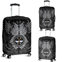 Viking Luggage Cover - Gebo Rune, Raven Tattoo RLT12 - Wonder Print Shop