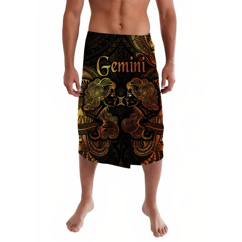 Gemini Zodiac Polynesian Lavalava Unique Style - Gold LT8 - Wonder Print Shop