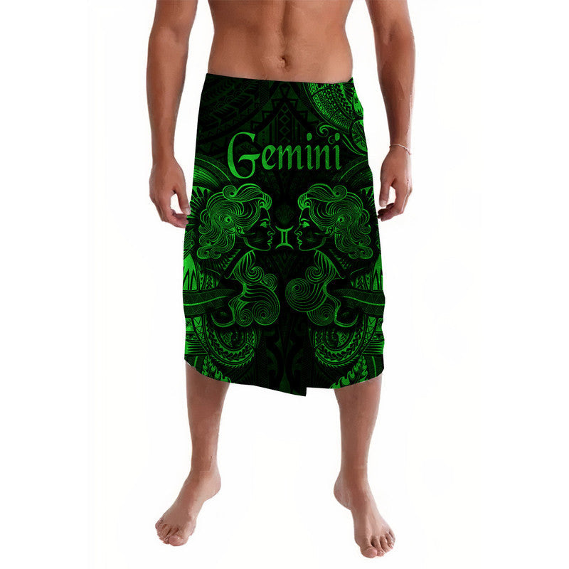 Gemini Zodiac Polynesian Lavalava Unique Style - Green LT8 - Wonder Print Shop