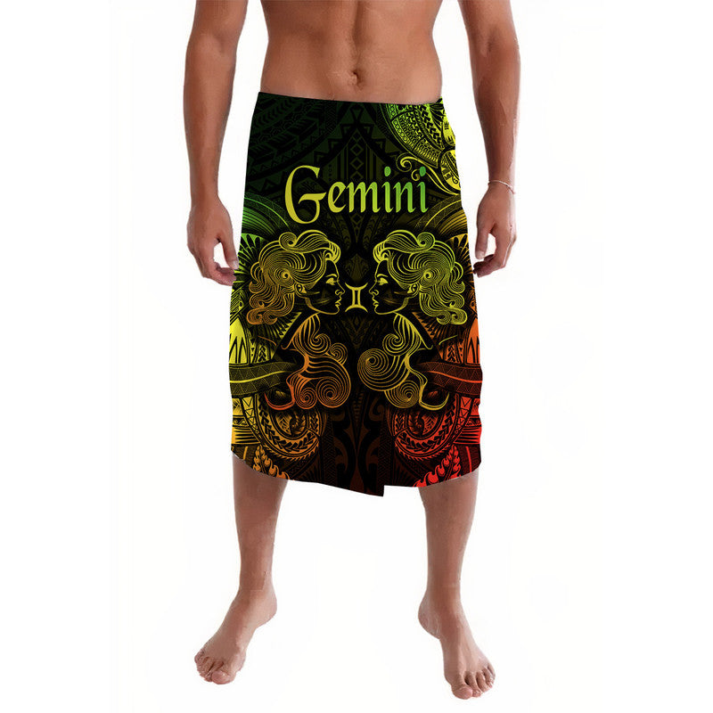 Gemini Zodiac Polynesian Lavalava Unique Style - Reggae LT8 - Wonder Print Shop
