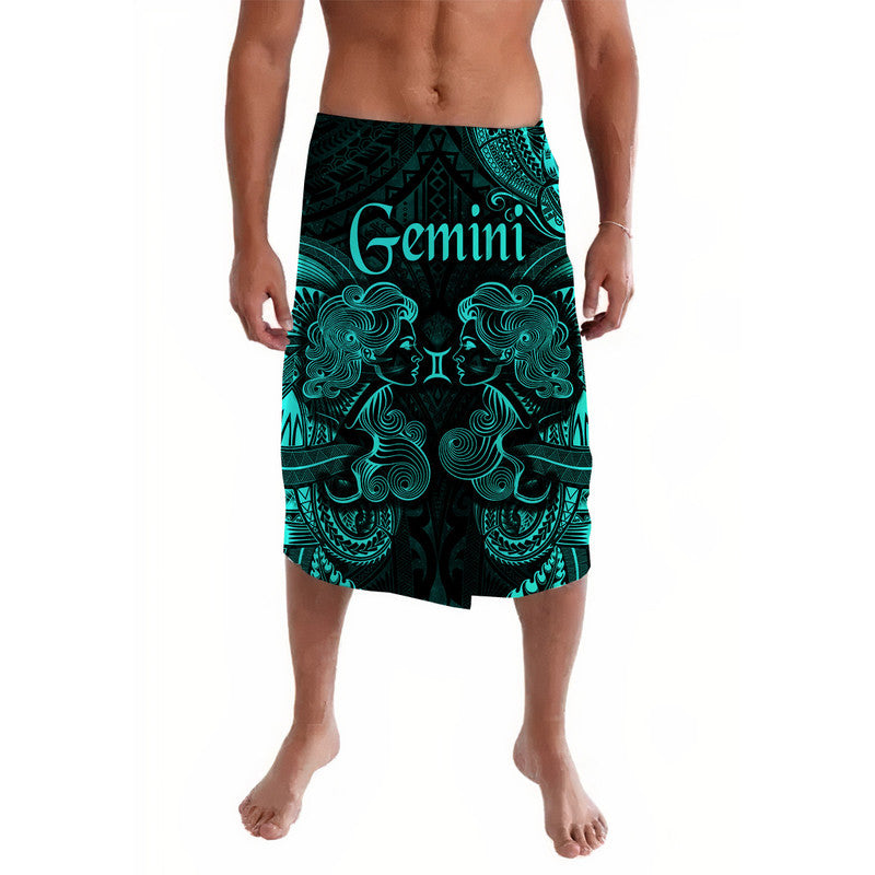 Gemini Zodiac Polynesian Lavalava Unique Style - Turquoise LT8 - Wonder Print Shop