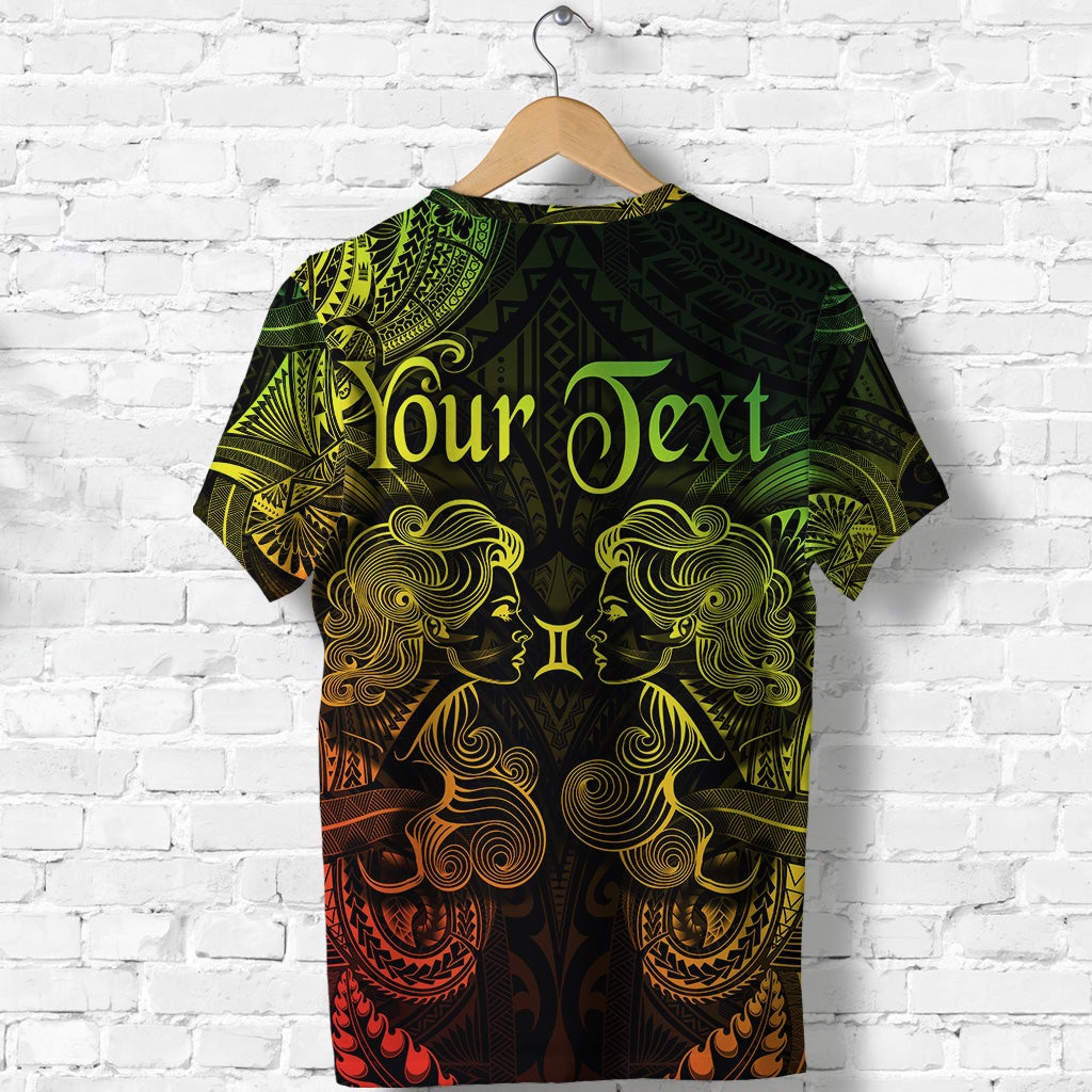 Custom Gemini Zodiac Polynesian T Shirt Unique Style Reggae LT8 - Wonder Print Shop