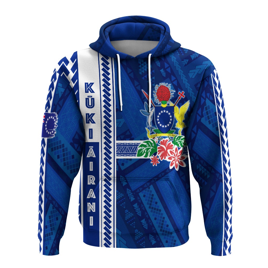 Cook Islands Turtle With Polynesian Geometrical Pattern Hoodie - Wonder Print Shop
