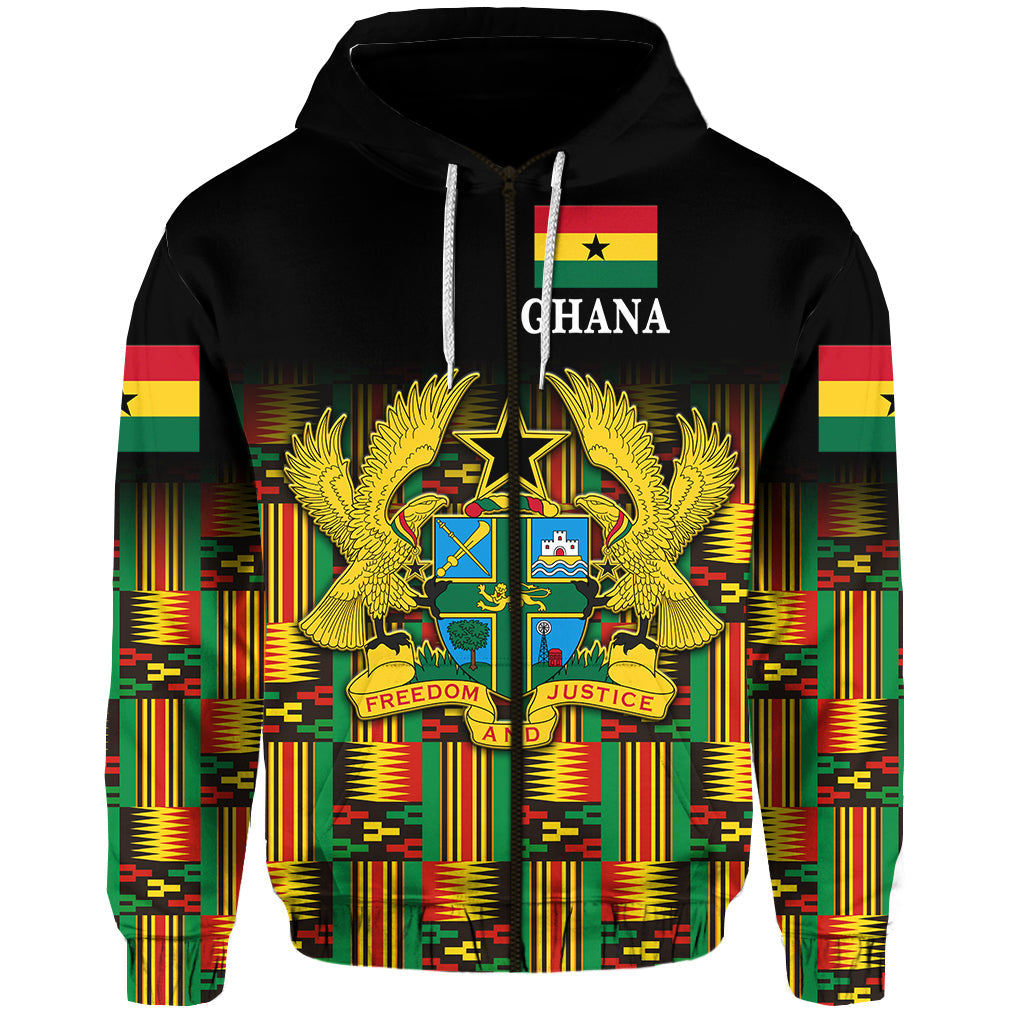 custom-personalised-ghana-zip-hoodie-coat-of-arms-kente-pride