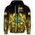 Custom Ghana Zip Hoodie Coat Of Arms Kente Pride LT8 - Wonder Print Shop