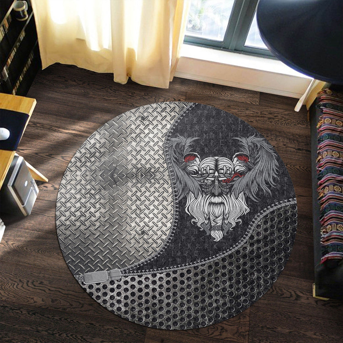 viking-carpet-god-odin-with-two-ravens-round-carpet