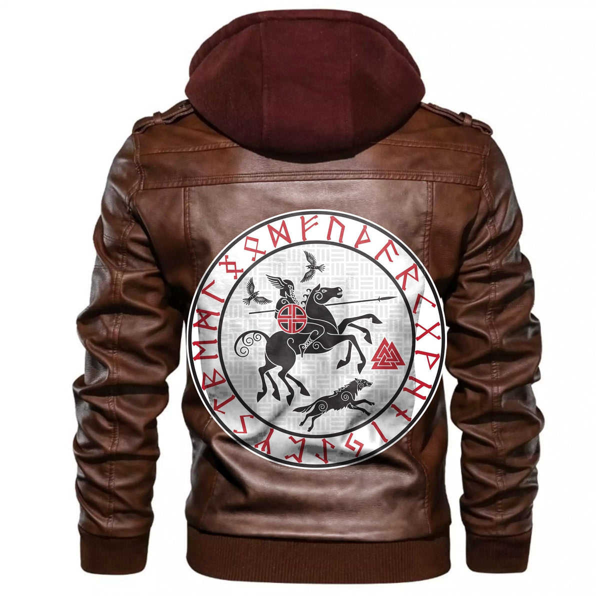 Viking God Wotan Leather Jacket RLT12 - Wonder Print Shop