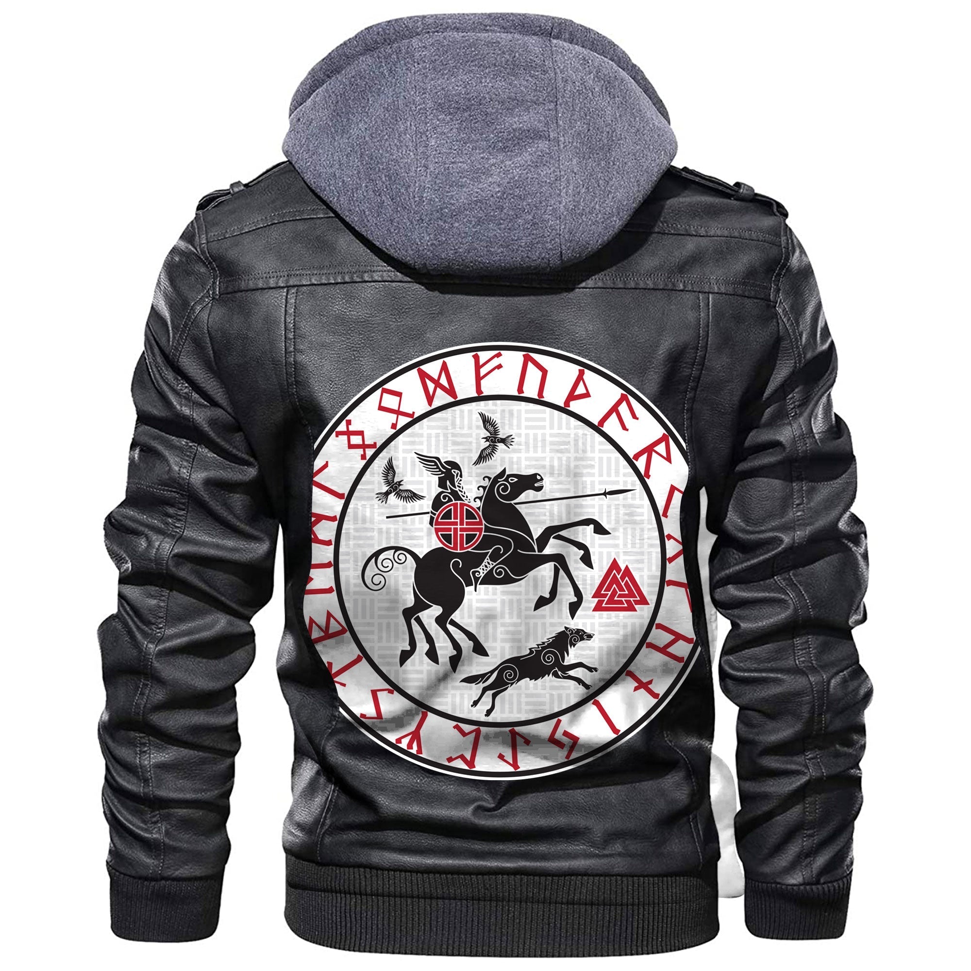 Viking God Wotan Leather Jacket RLT12 - Wonder Print Shop