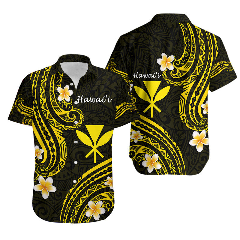 Hawaii Matching Hawaiian Shirt And Dress Gold Polynesian Line Style LT9 - Wonder Print Shop