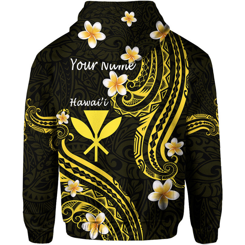 Custom Hawaii Hoodie Gold Polynesian Line Style - Wonder Print Shop