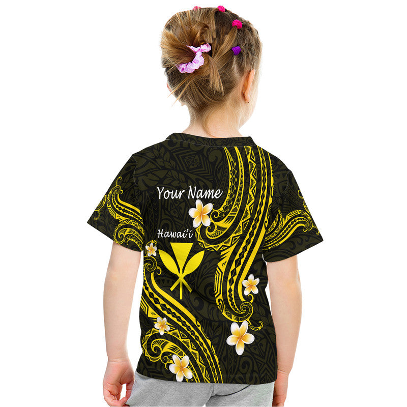 Custom Hawaii T Shirt Gold Polynesian Line Style - Wonder Print Shop