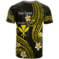 Custom Hawaii T Shirt Gold Polynesian Line Style - Wonder Print Shop