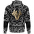 Viking Hoodie Golden Odin with Bandana Paisley Style RLT12 - Wonder Print Shop