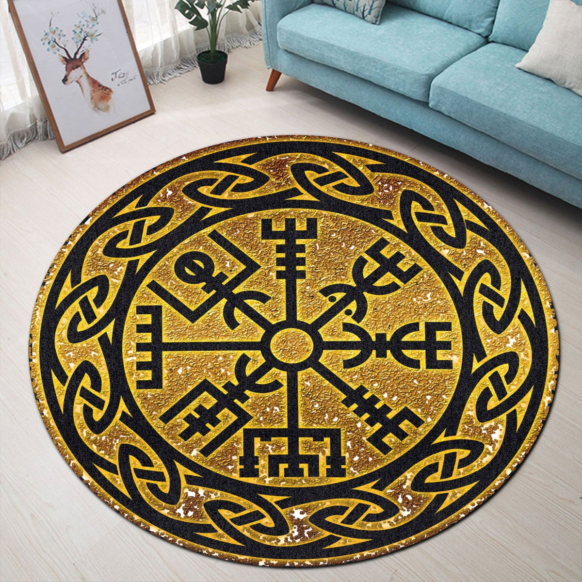 viking-carpet-golden-vegvisir-round-carpet