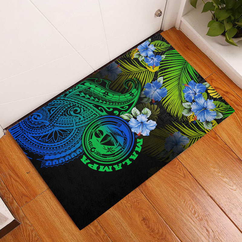 vanuatu-malampa-province-door-mat-hibiscus-tribal-polynesian-tattoo-ver-gradient