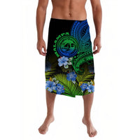 Vanuatu Malampa Province Lavalava Hibiscus Tribal Polynesian Tattoo Ver Gradient - Wonder Print Shop