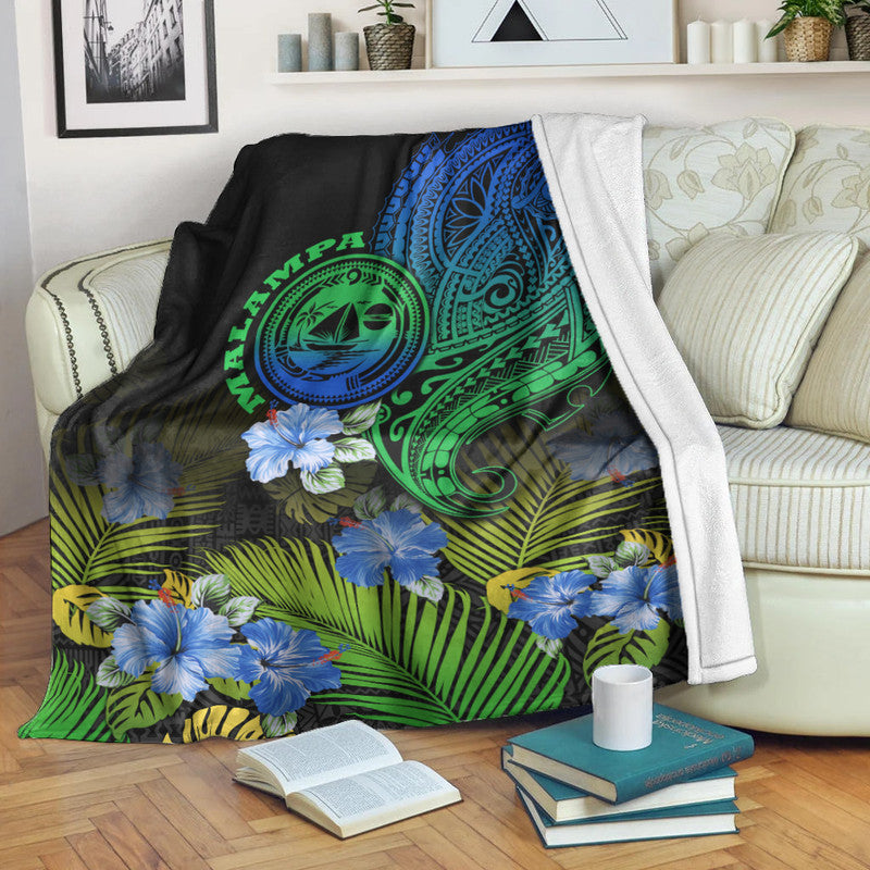 vanuatu-malampa-province-premium-blanket-hibiscus-tribal-polynesian-tattoo-ver-gradient-lt9