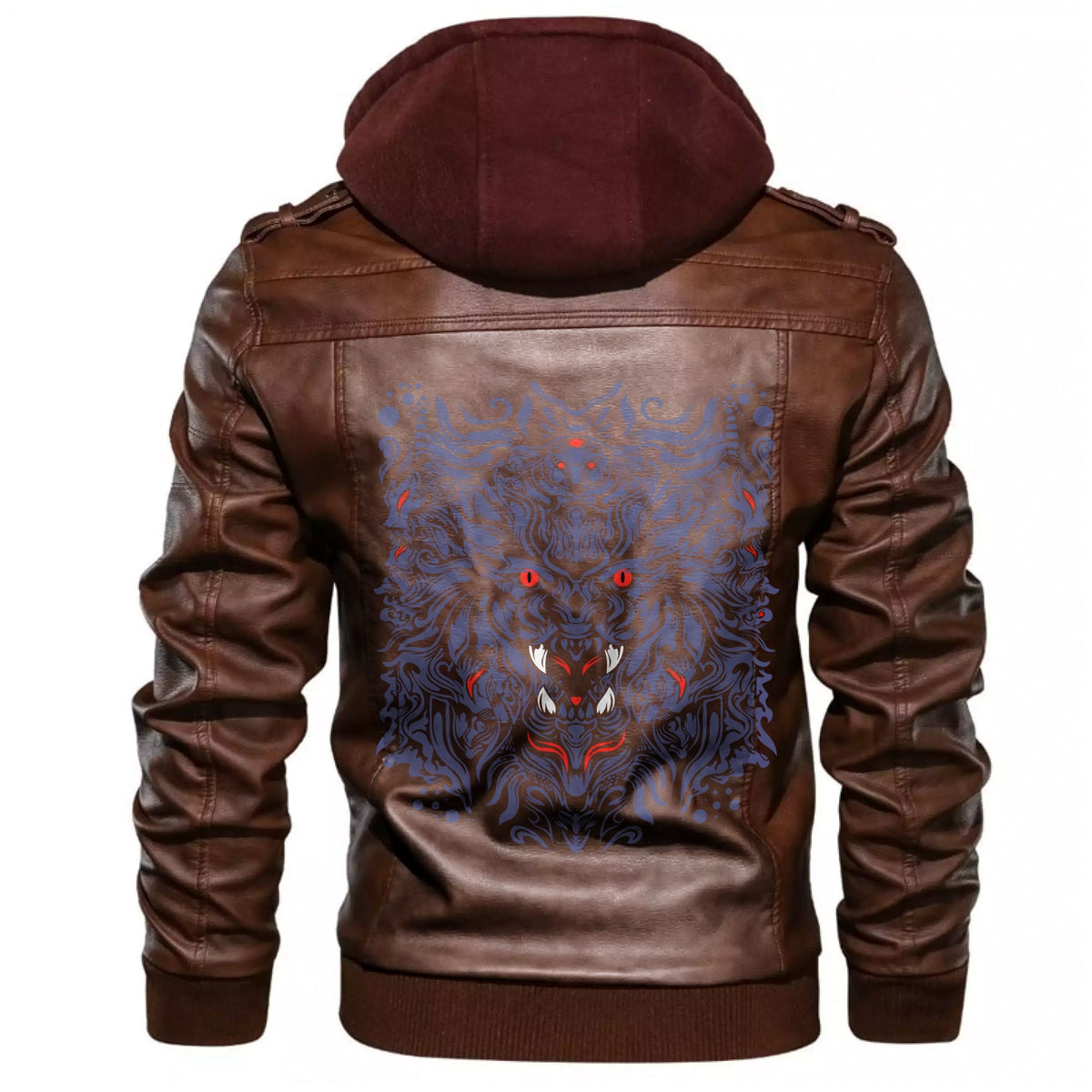 Viking Graphic Of Art Leather Jacket RLT12 - Wonder Print Shop