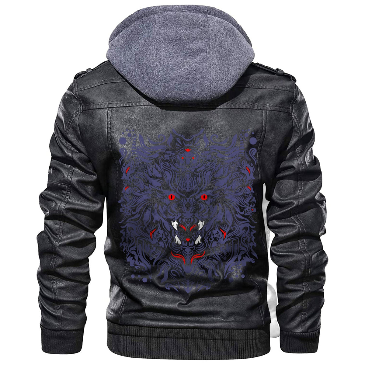 Viking Graphic Of Art Leather Jacket RLT12 - Wonder Print Shop