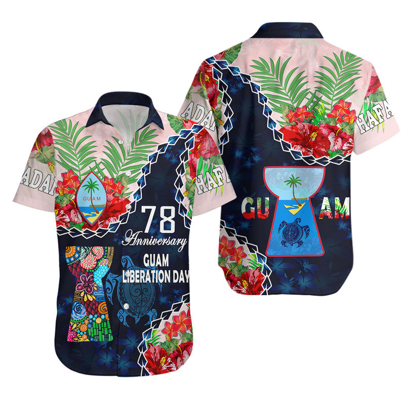 Guam Liberation Day Matching Hawaiian Shirt And Dress Latte Stone Hibiscus Painting LT9 - Wonder Print Shop