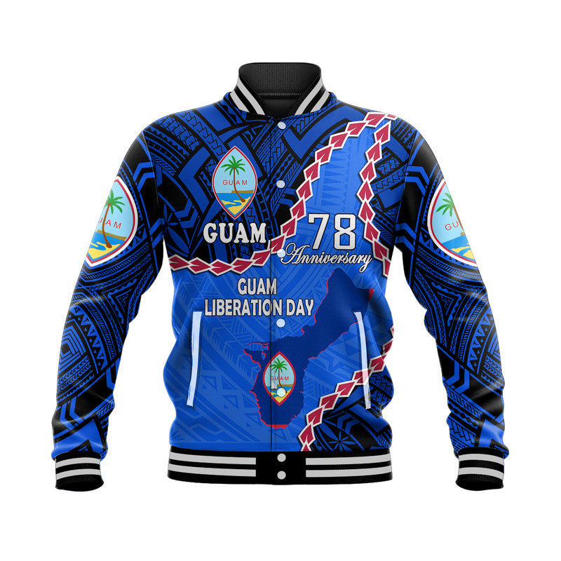 Guam Liberation Day Baseball Jacket Basic Seal LT9 - Wonder Print Shop