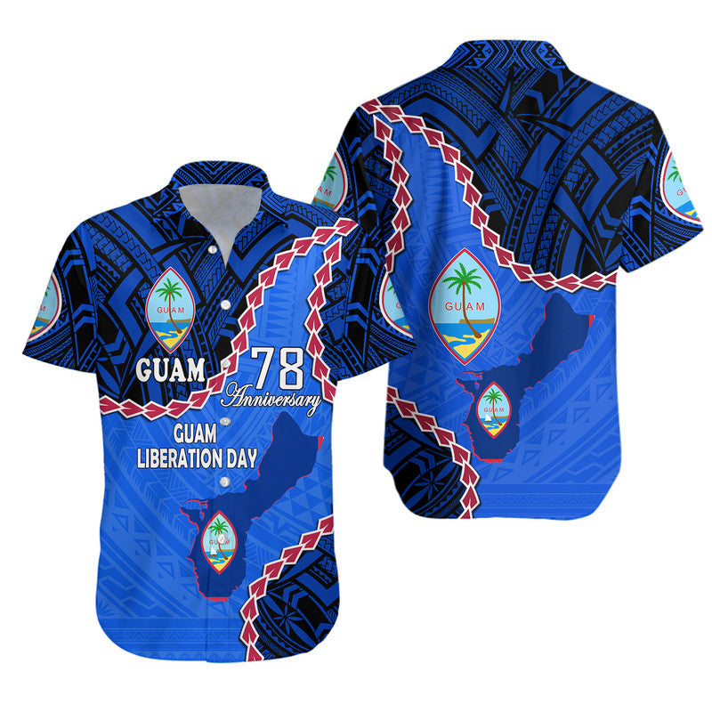 Guam Liberation Day Matching Hawaiian Shirt And Dress Basic Seal LT9 - Wonder Print Shop