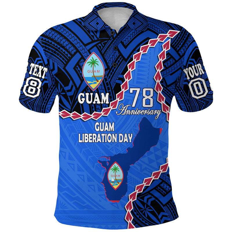 Custom Guam Liberation Day Polo Shirt Basic Seal - Wonder Print Shop