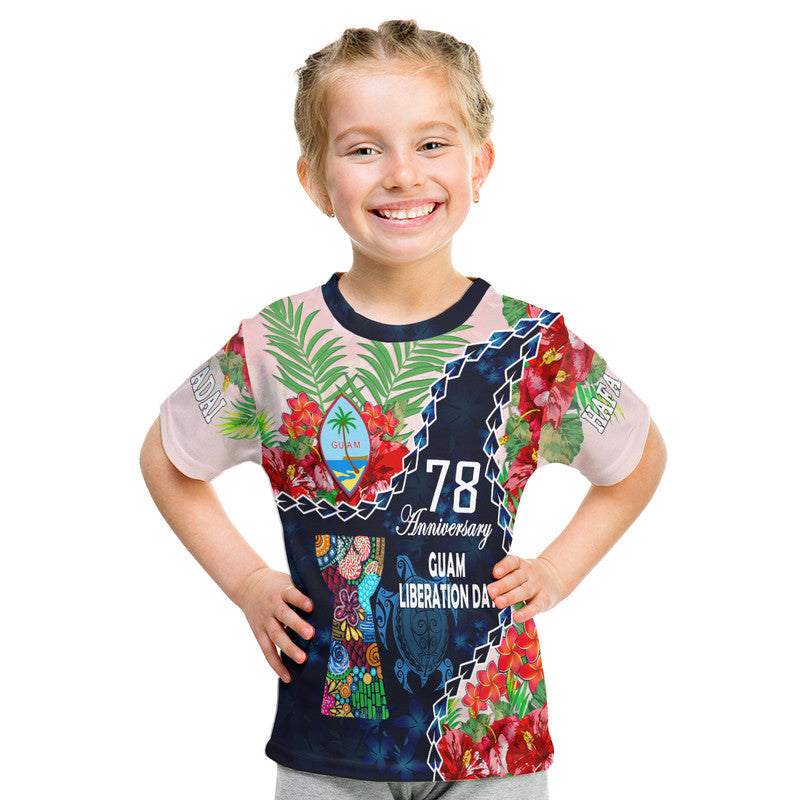 Guam Liberation Day T Shirt Latte Stone Hibiscus Painting - Wonder Print Shop