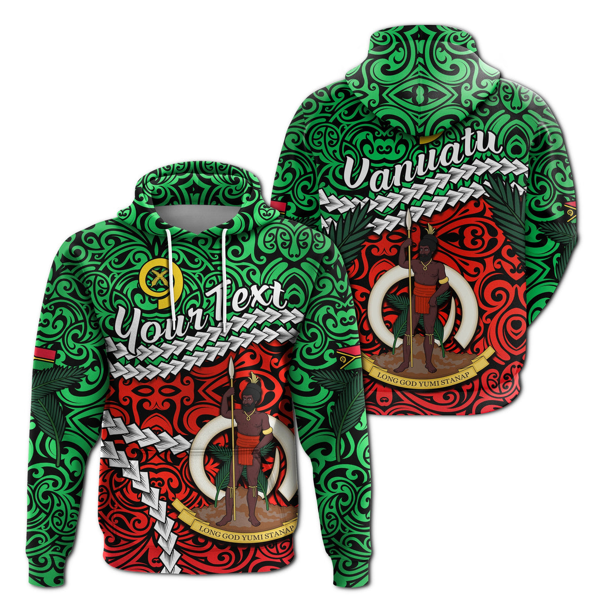 Custom Vanuatu Hoodie Simple LT13 - Wonder Print Shop