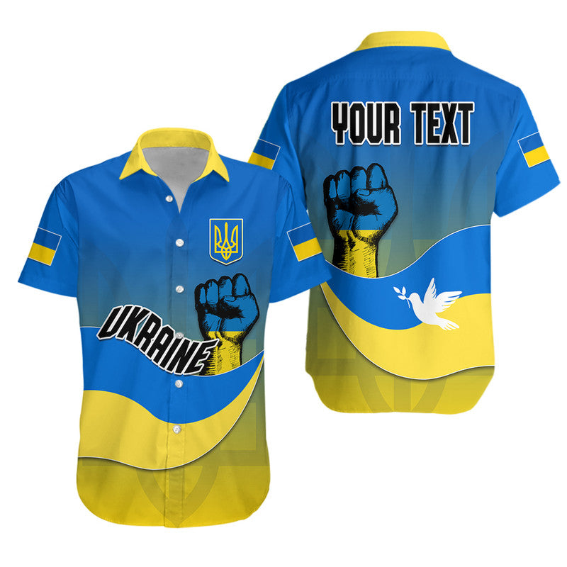 (Custom Personalised) Ukraine Hawaiian Shirt National Flag Style - Wonder Print Shop