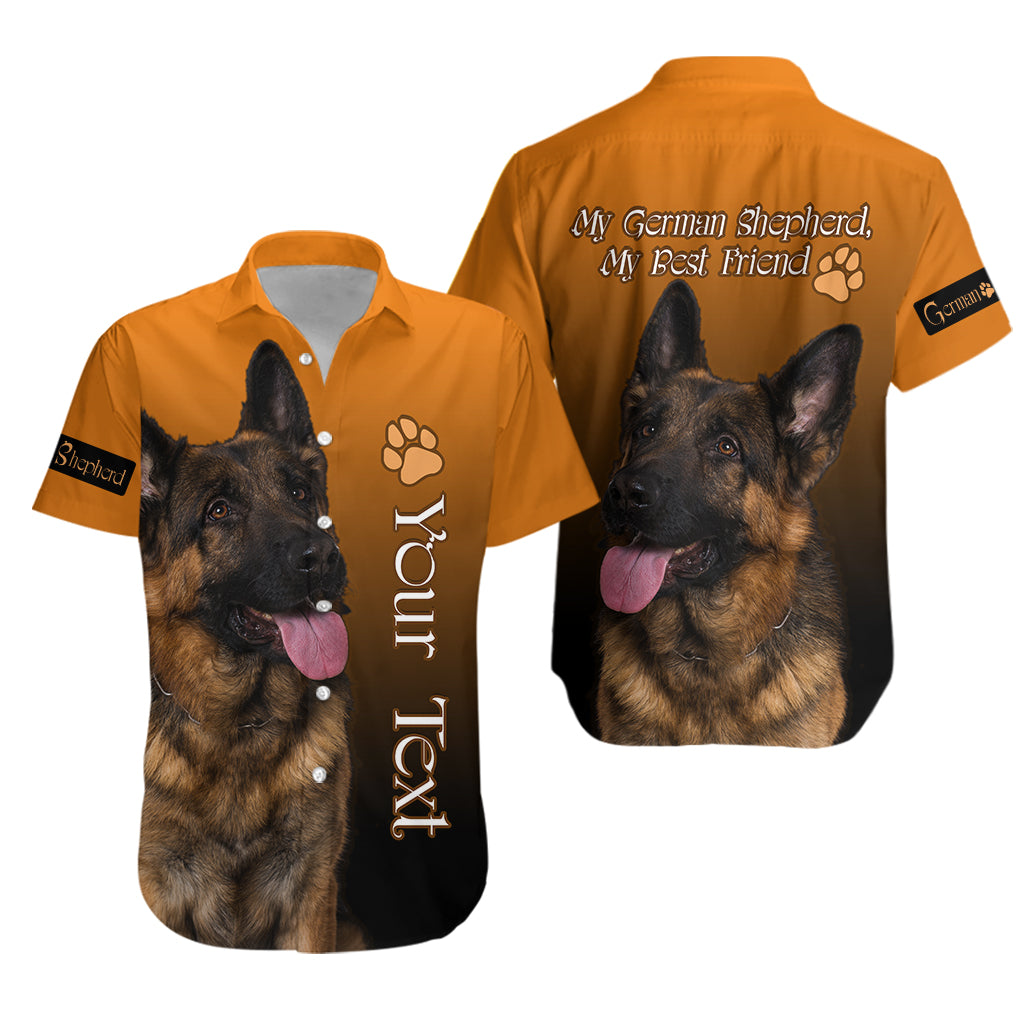 (Custom Personalised) German Shepherd Hawaiian Shirt My Best Friend LT13 - Wonder Print Shop