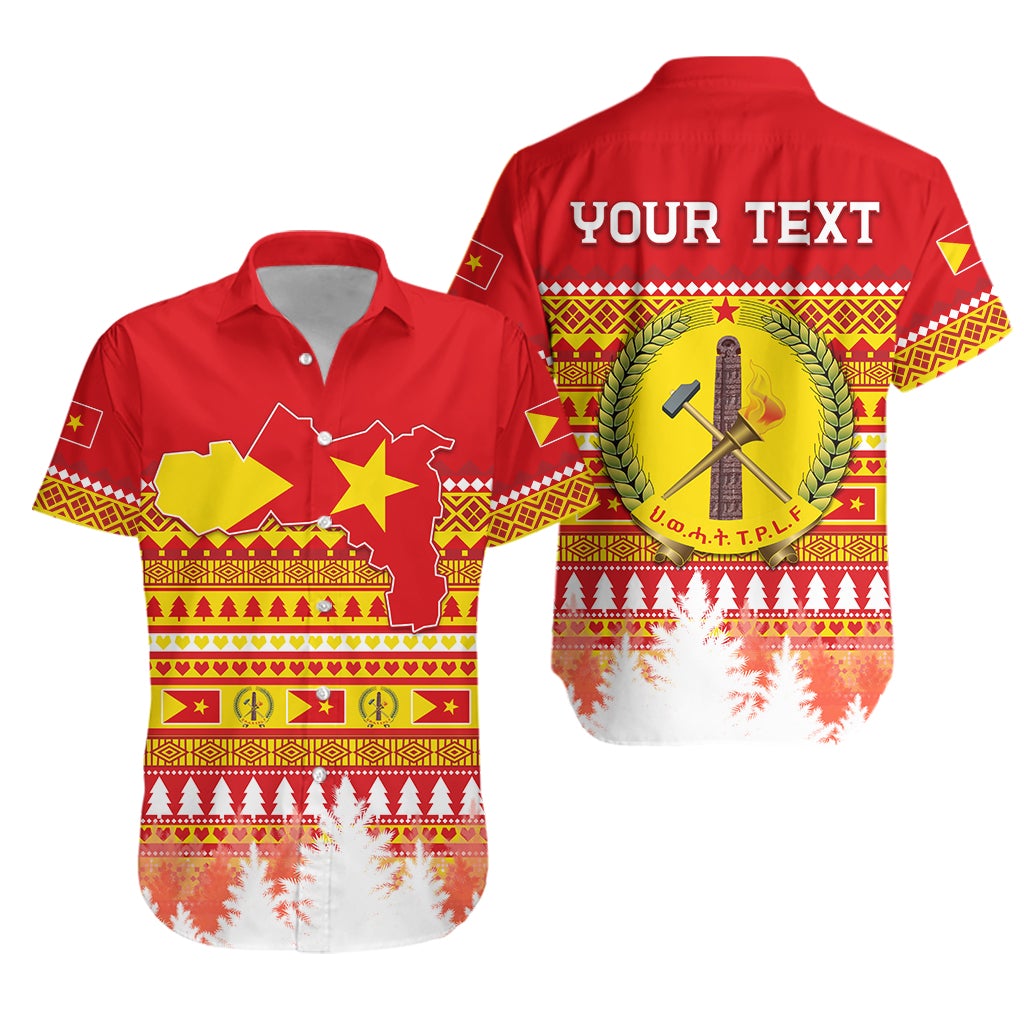 (Custom Personalised) Tigray Hawaiian Shirt Merry Christmas Mix African Pattern LT13 - Wonder Print Shop