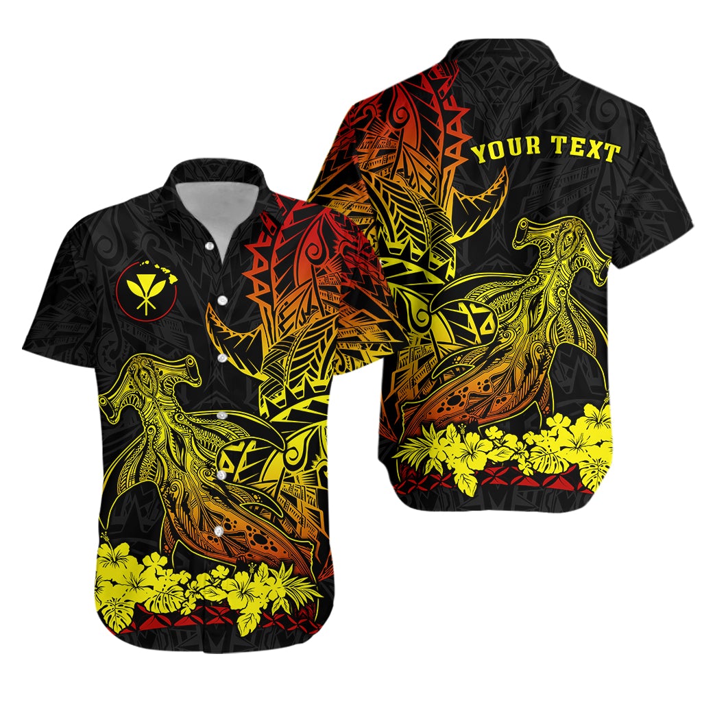 (Custom Personalised) Hawaii Polynesian Hawaiian Shirt Wild Hammerhead Sharks Fresh Life LT13 - Wonder Print Shop