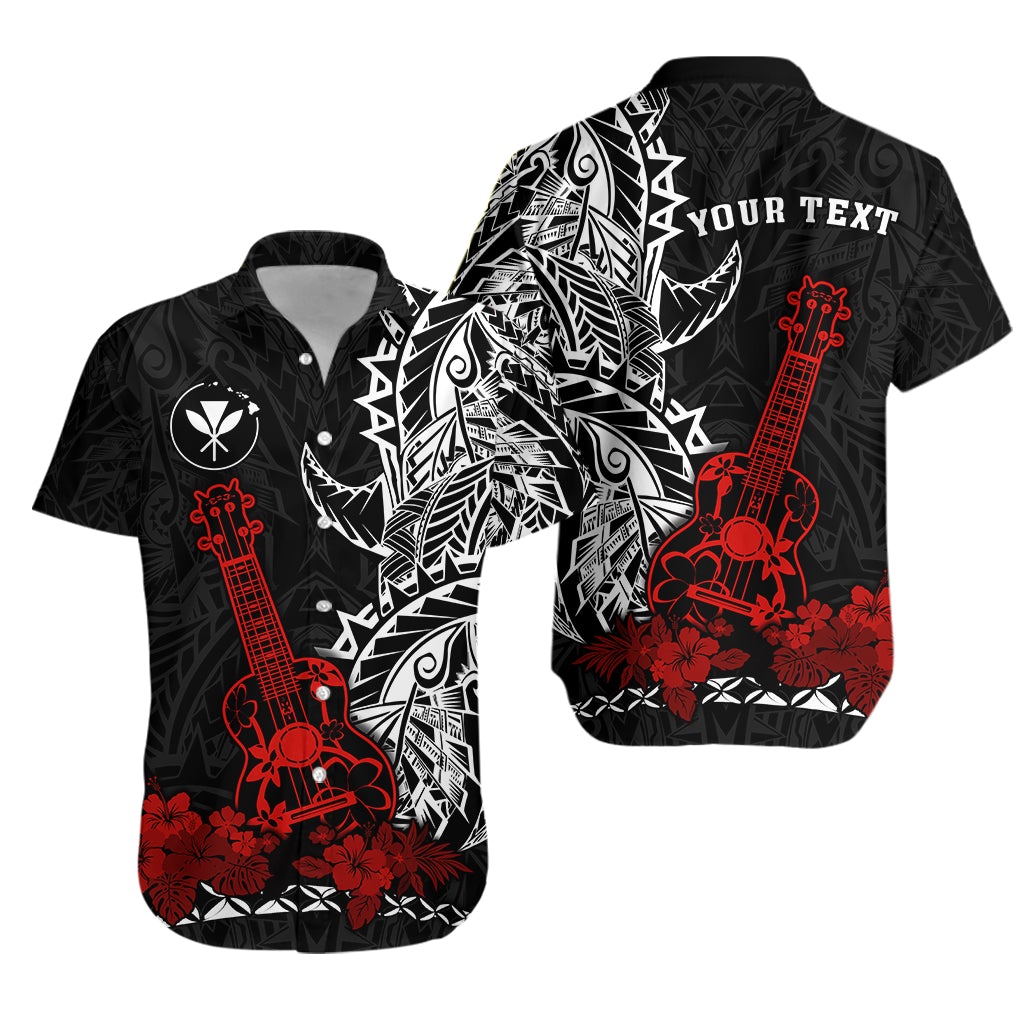 (Custom Personalised) Hawaii Polynesian Hawaiian Shirt Red Ukulele LT13 - Wonder Print Shop