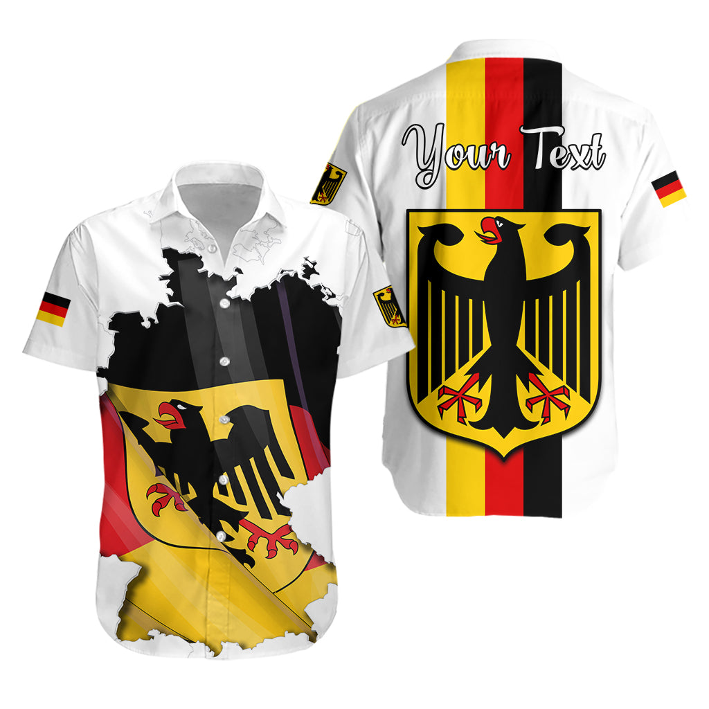 (Custom Personalised) Germany Hawaian Shirt Grunge Deutschland Map and Coat Of Arms LT13 - Wonder Print Shop