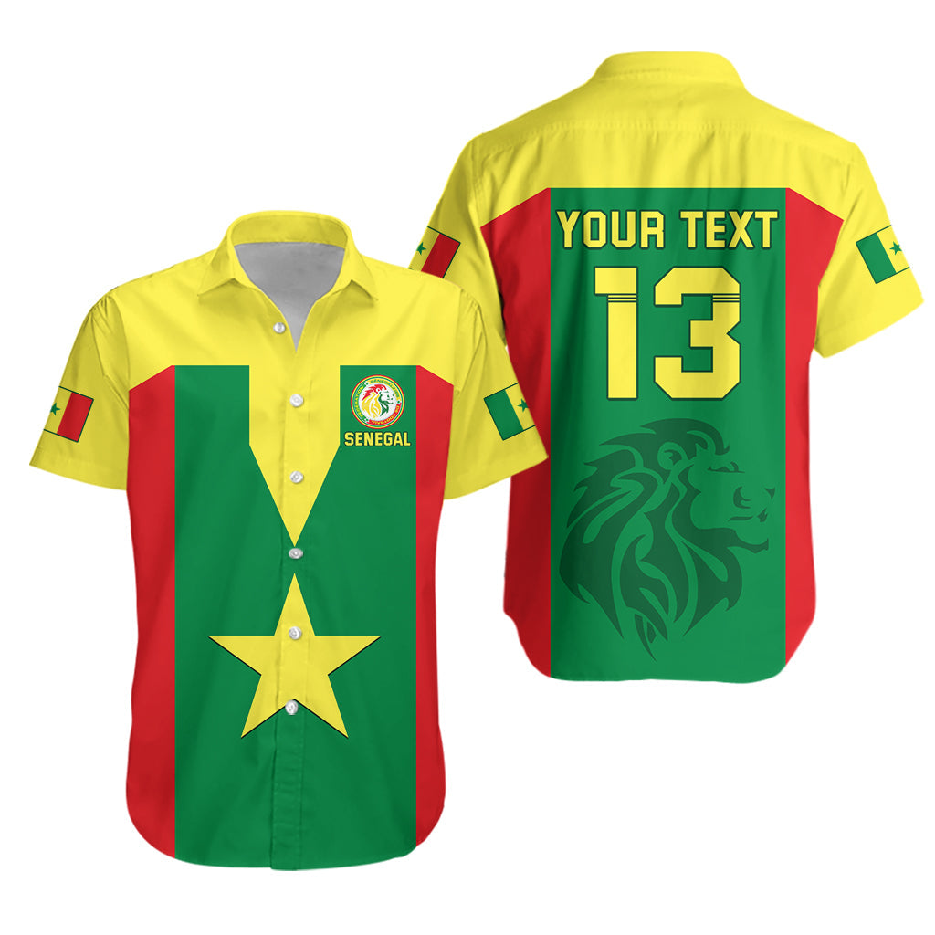(Custom Text and Number) Senegal Football Hawaiian Shirt Champion of Africa LT13 - Wonder Print Shop