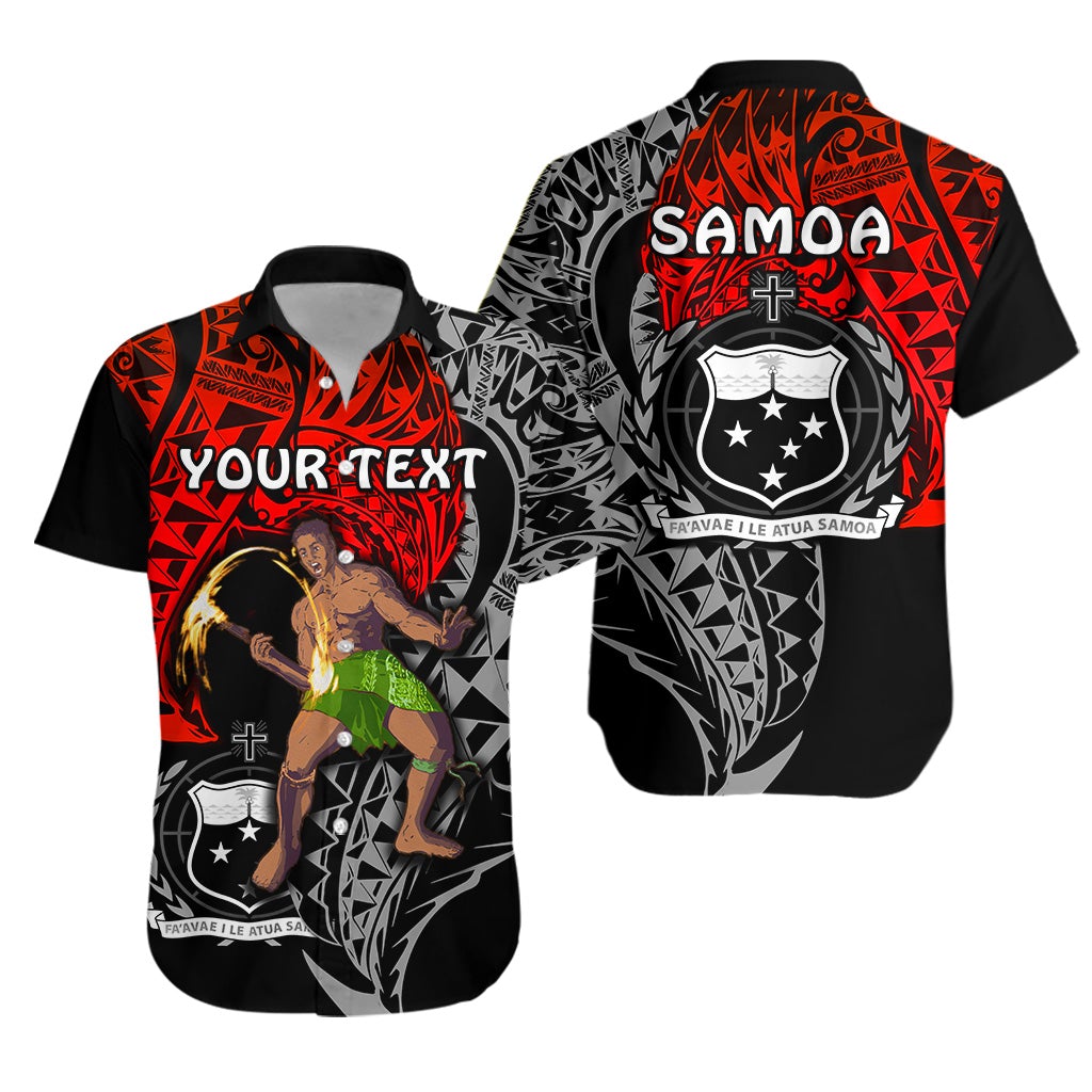 (Custom Personalised) Siva Samoa Hawaiian Shirt Samoan Dance Mix Red Polynesian LT13 - Wonder Print Shop