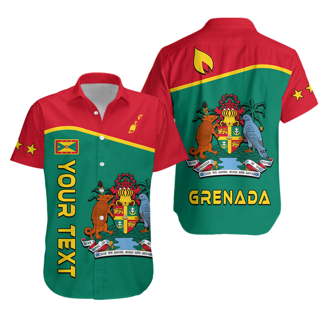 (Custom Personalised) Grenada Hawaiian Shirt Coat Of Arms and Map Impressive LT13 - Wonder Print Shop