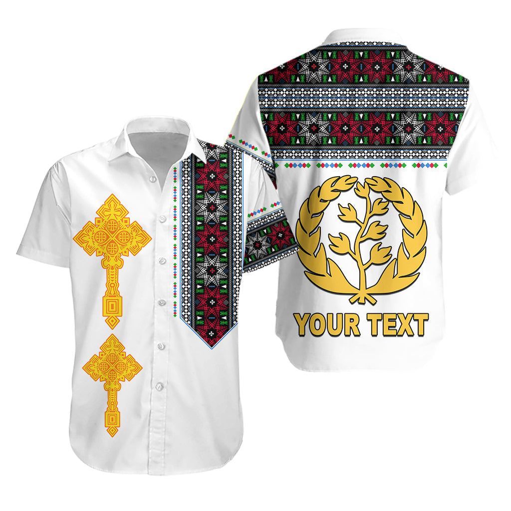 (Custom Personalised) Eritrea Tibeb Hawaiian Shirt Eritrean Cross Mix Flag LT13 - Wonder Print Shop