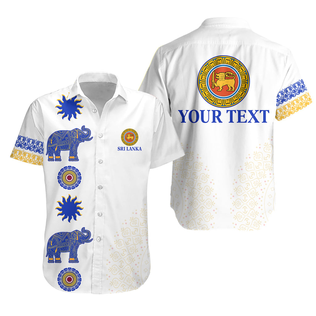 (Custom Personalised) Sri Lanka Hawaiian Shirt Traditional Pattern and Elephants LT13 - Wonder Print Shop