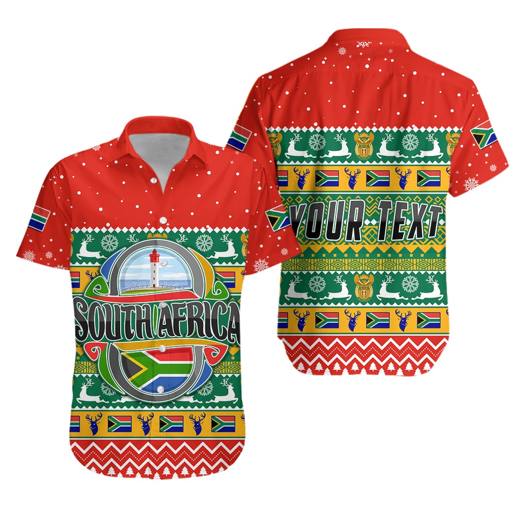 (Custom Personalised) South Africa Christmas Hawaiian Shirt African Springbok LT13 - Wonder Print Shop