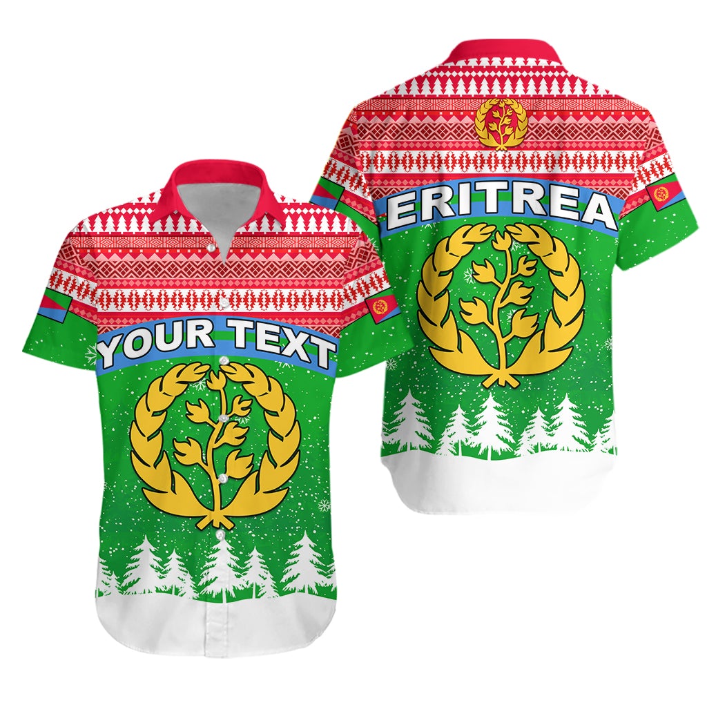 (Custom Personalised) Eritrea Hawaiian Shirt Merry Christmas Mix African Pattern LT13 - Wonder Print Shop
