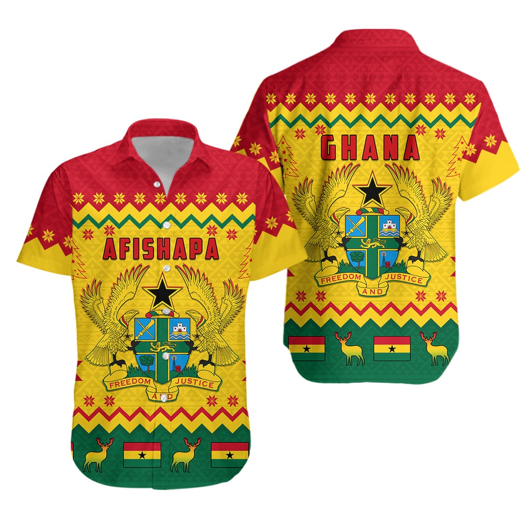 Ghana Christmas Hawaiian Shirt African Pattern LT13 - Wonder Print Shop
