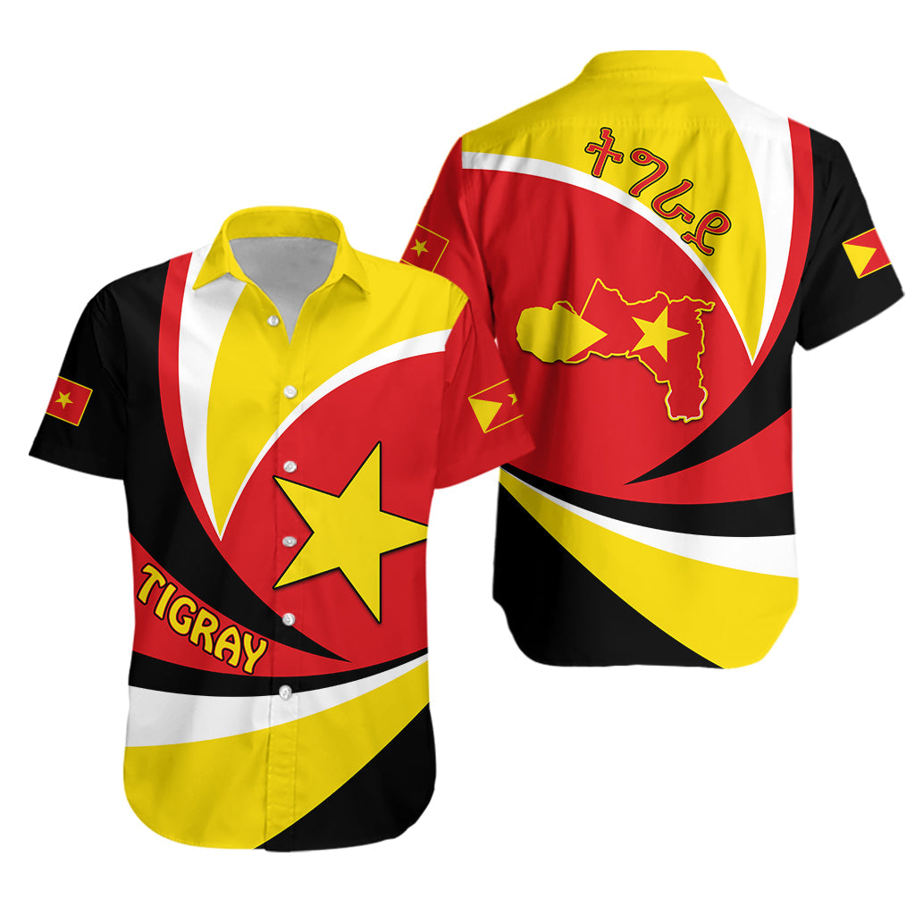 Tigray Hawaiian Shirt Style Color Flag LT13 - Wonder Print Shop