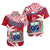 Samoa Matching Hawaiian Shirt And Dress Samoan Coat Of Arms With Coconut Red Style - Wonder Print Shop